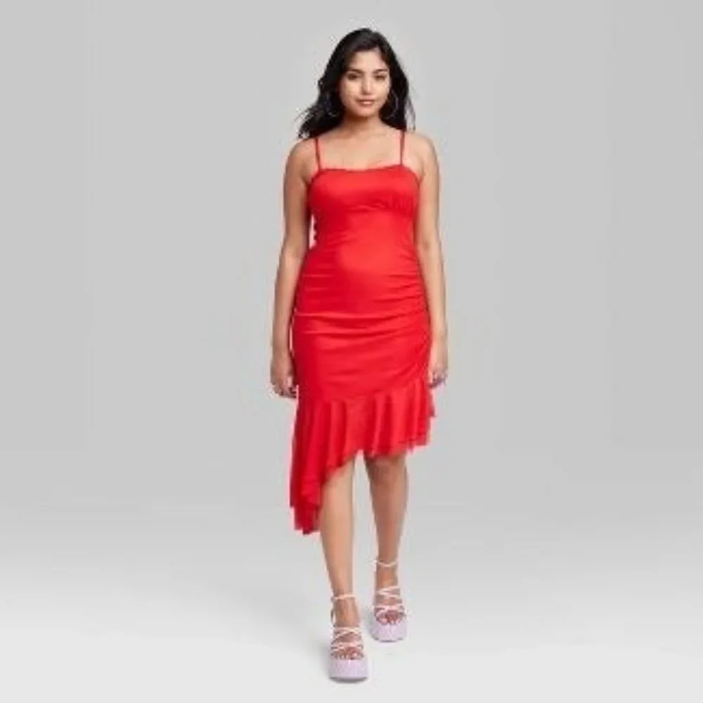 Women's Sleeveless Midi Mesh Dress - Wild Fable Medium - Picture 2 of 3